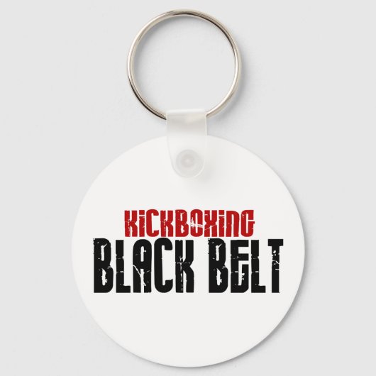 Kickboxing Black Belt Karate Schlüsselanhänger (Vorderseite)