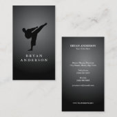 Kickboxing - Business Card für Kampfkunst Visitenkarte (Vorne/Hinten)