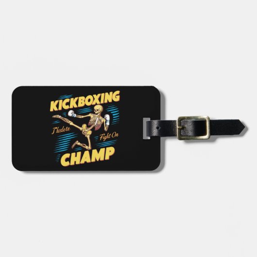 Kickboxing Champ Gepäckanhänger (Vorderseite horizontal)