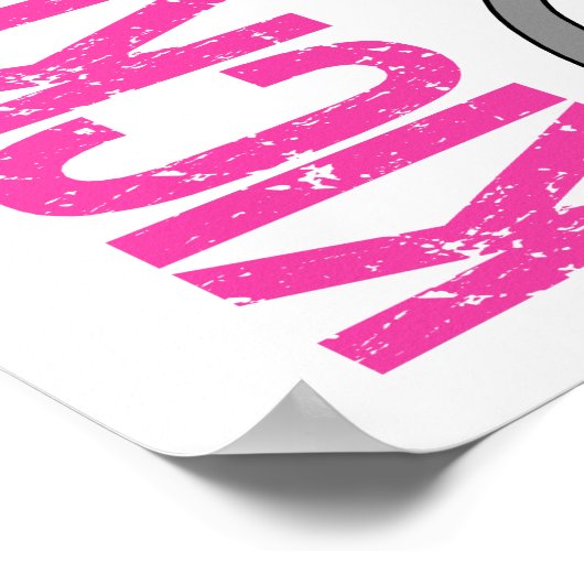 Kickboxing Chick Poster (Ecke)