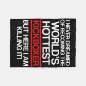 Kickboxing Dreamed Kick Boxing Workout  Fleecedecke (Vorderseite (Horizontal))