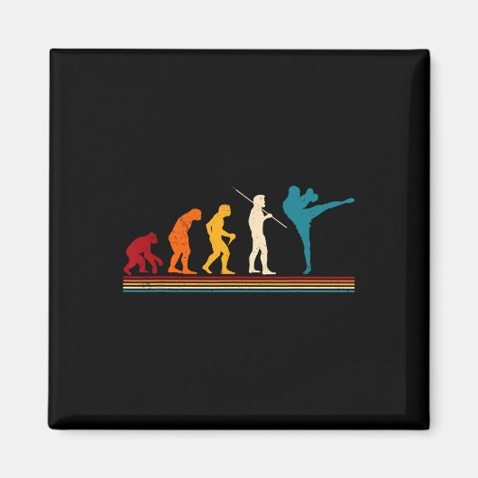 Kickboxing Evolution Kickboxer Karate Boxing Mixed Magnet (Vorne)