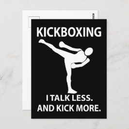 Kickboxing Fighter Kickboxer Kickboxing Postkarte