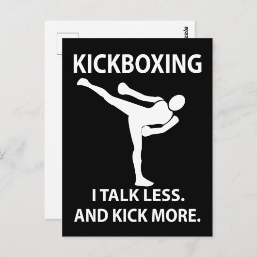 Kickboxing Fighter Kickboxer Kickboxing Postkarte (Vorne/Hinten)