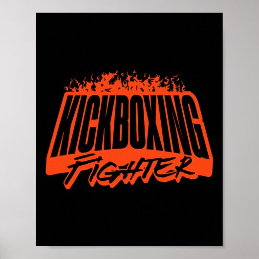Kickboxing Fighter, Training, Sportswear, Boxing, Poster (Vorne)