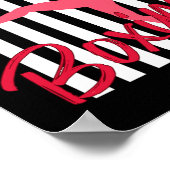 Kickboxing Front Kick  Poster (Ecke)