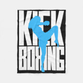 Kickboxing Girl In Training Fleecedecke (Vorderseite)