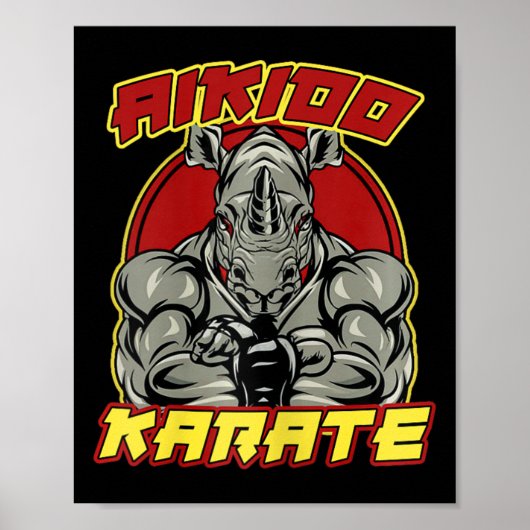 Kickboxing Grandpa Martial Arts  Poster (Vorne)