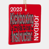 Kickboxing Instructor Extraordinaire CUSTOM Keramikornament (Rechts)