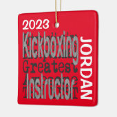Kickboxing Instructor Extraordinaire CUSTOM Keramikornament (Links)