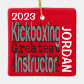 Kickboxing Instructor Extraordinaire CUSTOM Keramikornament (Vorderseite)