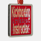 Kickboxing Instructor Extraordinaire Ornament Aus Metall (Rechts)