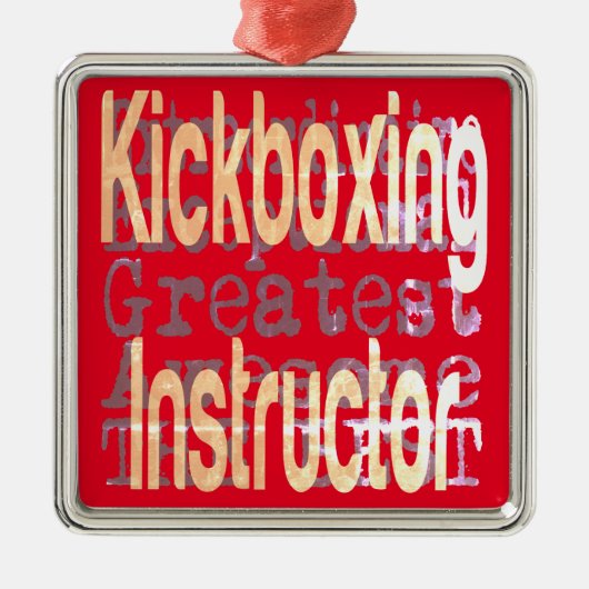 Kickboxing Instructor Extraordinaire Ornament Aus Metall (Vorne)