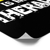 Kickboxing Is My Therapy Kickbox  Poster (Ecke)