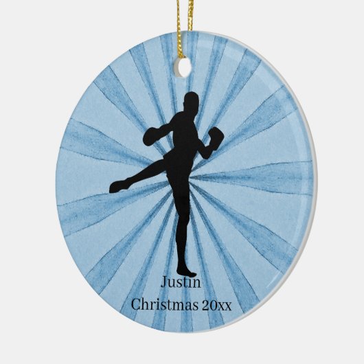 Kickboxing Keramik Ornament (Links)