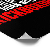 Kickboxing Kick Boxing Workout _4  Poster (Ecke)