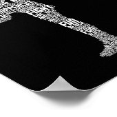 Kickboxing Kickboxer Karate Men Kids Boys  Poster (Ecke)