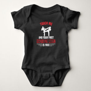 Kickboxing Kickboxer Martial Arts Boxer Sparring Baby Strampler