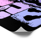 Kickboxing Kickboxer Taekwondo Karate Girls Kids W Poster (Ecke)