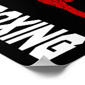 Kickboxing Kickboxing Martial Arts Sparring Boxing Poster (Ecke)