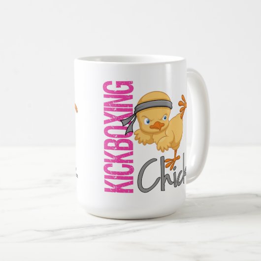 Kickboxing Küken Kaffeetasse (VorderseiteRechts)