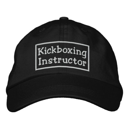 Kickboxing-Lehrer Bestickte Kappe (Vorderseite)