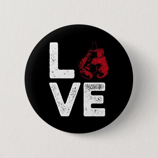 Kickboxing Love Kick Boxing Workout  Button (Vorderseite)