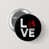 Kickboxing Love Kick Boxing Workout  Button (Vorne & Hinten)