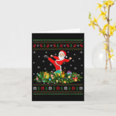 Kickboxing Martial Art Lover Xmas Ugly Kickboxing Karte (Gelbe Blume)