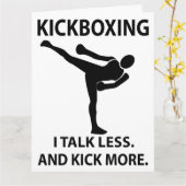 Kickboxing Martial Arts Fighter Kickboxing Karte (Gelbe Blume)