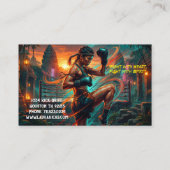 Kickboxing Martial Arts Muay Thai Instructor Visitenkarte (Rückseite)