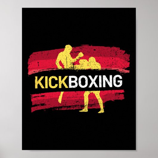 Kickboxing Martial Arts  Poster (Vorne)