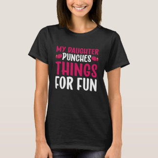 Kickboxing Mom of A Kickboxer Mama Funny Kickboxin T-Shirt