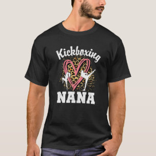 Kickboxing Nana Leopard Herz Grandma Premium T-Shirt