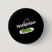Kickboxing Nerd  Button (Vorderseite)