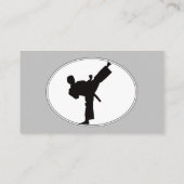 Kickboxing oder Martial Art Sport Visitenkarte (Rückseite)