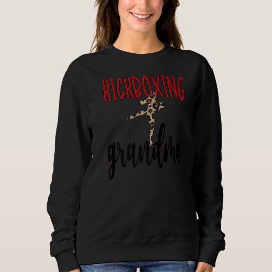 Kickboxing-Oma einer Kickboxer-Großmutter Sweatshirt (Vorderseite)
