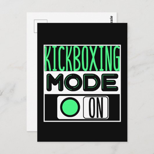 Kickboxing Postkarte (Vorne/Hinten)