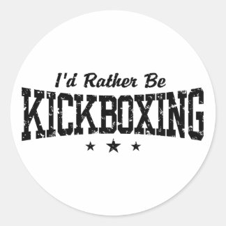 Kickboxing Runder Aufkleber