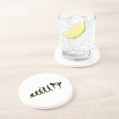 Kickboxing Sandstein Untersetzer (Seite)