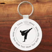 Kickboxing - Schlüsselanhänger für Kampfkunst (Vorderseite)