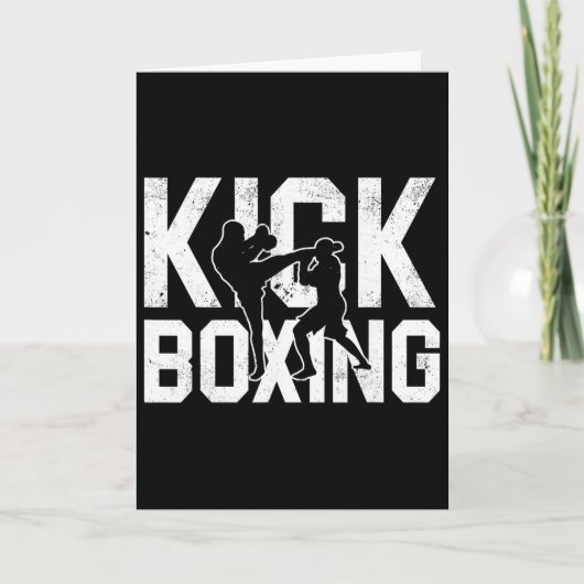 Kickboxing Shirts For Men Karte (Vorderseite)