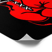 Kickboxing Thai Boxing Muay Thai Gloves Poster (Ecke)