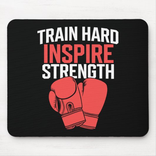 Kickboxing Trainer Intense Fitness Self-defense Ma Mousepad (Vorne)
