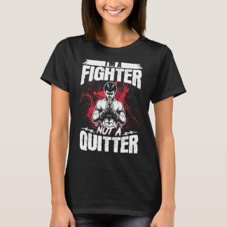 Kickboxing Vintag bin ich ein Kämpfer, kein Quitte T-Shirt