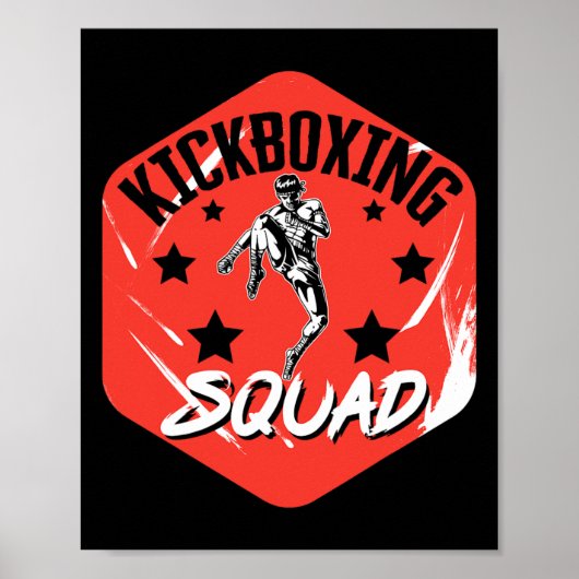 Kickboxing-Vintage Kickboxing-Squad Poster (Vorne)