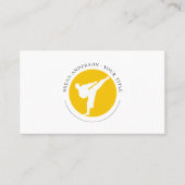 Kickboxing - Visitenkarte für das Logo "Kampfkunst (Vorderseite)