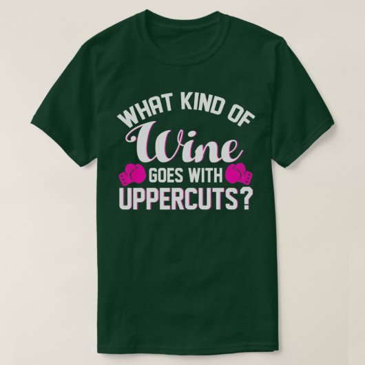 Kickboxing, was für eine Art Wein mit Vorschnitten T-Shirt (Design vorne)