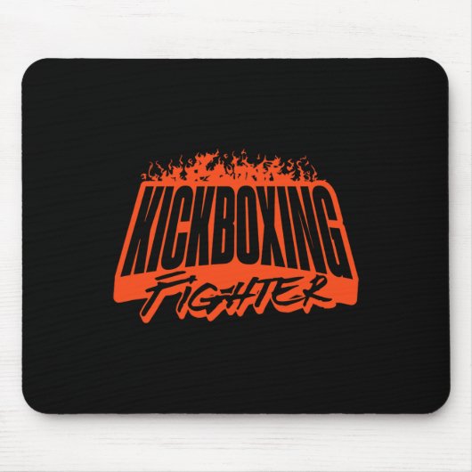 Kickboxkämpfer, Training, Sportbekleidung, Boxen,  Mousepad (Vorne)
