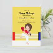 Kickboxsport Einladung (Stehend Vorderseite)